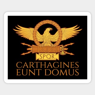 Latin Language Parody - Carthagines Eunt Domus - SPQR Rome Magnet